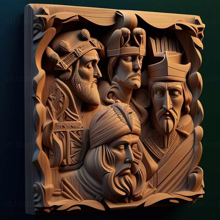 3D model Age of Empires 2 The Conquerors game (STL)